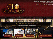 Tablet Screenshot of consumerlaworg.com